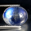2.70 ct Best Oval Cabochon (10.09 x 8.10 mm) Natural Rainbow Blue Moonstone