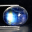 2.65 ct Mind-Boggling Oval Cabochon (10.18 x 8.16 mm) Natural Rainbow Blue Moon