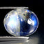 2.46 ct Fabulous Oval Cabochon (9.93 x 8.18 mm) Natural Rainbow Blue Moonstone