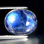 2.86 ct Oval Cabochon (9.78 x 7.94 mm) 100% Natural Rainbow Blue Moonstone