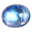 2.94 ct Oval Cabochon (9.90 x 7.97 mm) 100% Natural Rainbow Blue Moonstone