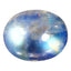 3.41 ct Stunning Oval Cabochon (10.16 x 8.16 mm) Natural Rainbow Blue Moonstone