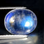 2.24 ct Flashing Oval Cabochon (10.03 x 8.13 mm) Natural Rainbow Blue Moonstone