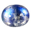 2.71 ct Oval Cabochon (9.97 x 7.82 mm) 100% Natural Rainbow Blue Moonstone