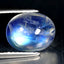 2.57 ct Oval Cabochon (9.92 x 8.00 mm) 100% Natural Rainbow Blue Moonstone