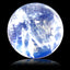 1.89 ct Spectacular Round Cabochon(7.16 x 7.12 mm) Rainbow Blue Moonstone