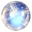 1.90 ct Impressive Round Cabochon (7.09 x 7.06 mm) Rainbow Blue Moonstone