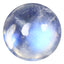 1.66 ct Eye-popping Round Cabochon(7.04 x 7.03 mm) Rainbow Blue Moonstone