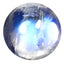 1.63 ct Round Cabochon (6.93 x 6.90 mm) Natural Rainbow Blue Moonstone