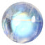1.58 ct Tremendous Round Cabochon (7.18 x 7.14 mm) Rainbow Blue Moonstone