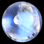 1.99 ct Topnotch Round Cabochon (7.12 x 7.11 mm)Rainbow Blue Moonstone