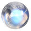 1.92 ct Round Cabochon (7.18 x 7.17 mm) Natural Rainbow Blue Moonstone