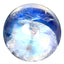 1.66 ct AAA Round Cabochon(7.07 x 7.06 mm)Rainbow Blue Moonstone Loose