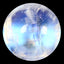 1.78 ct AAA Pleasant Round Cabochon(7.00 x 6.99 mm)Rainbow Blue Moonstone