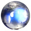 1.77 ct AAA Very good Round Cabochon(7.07 x 7.02 mm)Rainbow Blue Moonstone