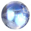 1.51 ct AAA Best Round Cabochon (7.10 x 7.05 mm) Rainbow Blue Moonstone