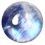 1.38 ct AAA Elegant Round Cabochon (7.05 x 7.03 mm) Rainbow Blue Moonstone