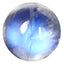 1.77 ct AAA Fabulous Round Cabochon(6.95 x 6.92 mm)Rainbow Blue Moonstone