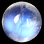 1.77 ct AAA Fabulous Round Cabochon(6.95 x 6.92 mm)Rainbow Blue Moonstone