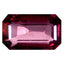 1.39 ct AAA+ Octagon (8.45 x 4.98 mm) Natural Pinkish Red Rhodolite Garnet