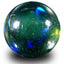 1.91 ct Gorgeous AAA Round Cabochon(9.17 x 9.13 mm)Multi Color Black Opal