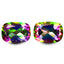 1.94 ct (2pcs) MATCHING PAIR Cushion (6.95 x 4.96 mm) Mystic Fire Topaz