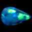 1.64 ct Attractive Pear Cabochon (12.07 x 7.54 mm) Multi Color Black Opal