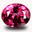 1.35 ct AAA+ Superb Oval (6.93 x 5.82 mm) Pinkish Red Rhodolite Garnet