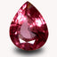1.23 ct AAA+ Very good Pear(7.62 x 6.13 mm)Pinkish Red Rhodolite Garnet