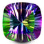 4.63 ct Cushion Cut (10.17 x 10.10 mm) Multi Color Mystic Blue Topaz
