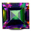 3.24 ct Amazing AAA+ Princess(8.03 x 8.02 mm)Multi Color Mystic Blue Topaz