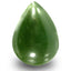 19.68 ct Pear Cabochon (21.78 x 15.68 mm) Olive Green Un-Heated Serpentine