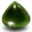 15.70 ct Pear Cabochon (17.20 x 17.94 mm) Olive Green Un-Heated Serpentine