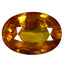 0.81 ct AAA First-class Oval (6.60 x 4.63 mm) Orange Sapphire Natural