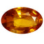 0.63 ct AAA Fabulous Oval Shape (6.70 x 4.34 mm) Orange Yellow Sapphire