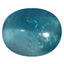1.09 ct Oval Cabochon (6.93 x 5.50 mm) Brazilian Paraiba Blue Apatite