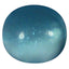 0.73 ct Oval Cabochon (5.58 x 4.93 mm) Natural Paraiba Blue Apatite