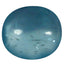 1.00 ct Oval Cabochon (6.52 x 5.65 mm) Natural Paraiba Blue Apatite