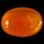 1.84 ct Fancy Cabochon (10.41 x 7.36 mm) Unheated Natural Red Fire Opal