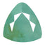 4.56 ct Triangle (11.52 x 10.88 mm) (Un-Heated) Bluish Green Grandidierite