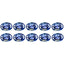 4.87 ct (10 pcs Lot) Significant MIXED SIZE Purplish Blue Tanzanite
