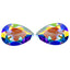 2.04 ct (2pcs) MATCHING PAIR Pear (7.89 x 5.00 mm) Mercury Mystic Topaz