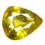 2.14 ct Pear (9.29 x 7.84 mm) Pakistan Natural Yellownish Green Sphene