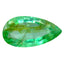 0.38 ct Pear Cut (6.49 x 3.47 mm) Green Colombian Natural Emerald Gemstone
