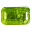 1.63 ct Octagon Cut (8.72 x 5.36 mm) UnHeated Green Natural Grossular Garnet