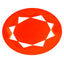 5.80 ct Oval (17.48 x 13.64 mm) Mexico Orange Red Fire Opal Gemstone