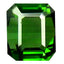 1.24 ct Octagon (6.55 x 5.46 mm) Un-Heated Green Natural Tourmaline