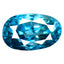1.41 ct Oval (7.02 x 4.33 mm) Cambodian Natural Blue Zircon Loose Gemstone