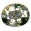 0.81 ct Oval (5.93 x 4.94 mm) Un-Heated Green Sapphire Natural Gemstone