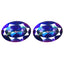 1.78 ct (2pcs) MATCHING PAIR Oval (7.08 x 5.09 mm) Sea Child Topaz